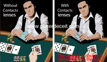 merkittyjä kortteja piilolinssit, Special piilolinssit pokeri